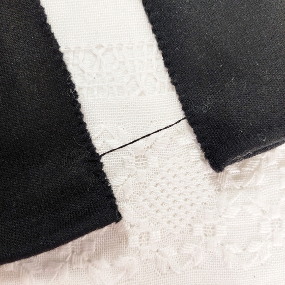 Fine Delicate Knit Black Gloves, Elbow length, Tonette Original, Vintage Winter - Picture 10 of 11